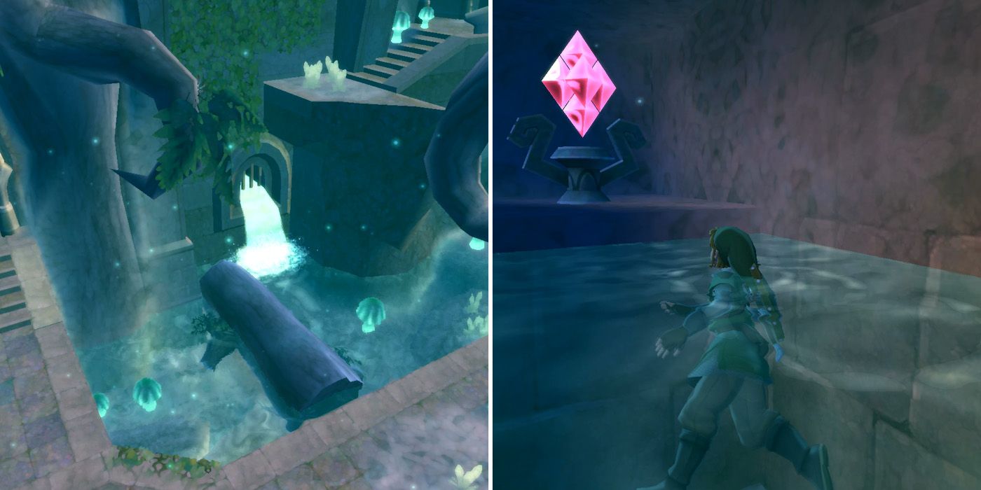 Unlocking the second room Skyview Temple in The Legend of Zelda: Skyward Sword HD