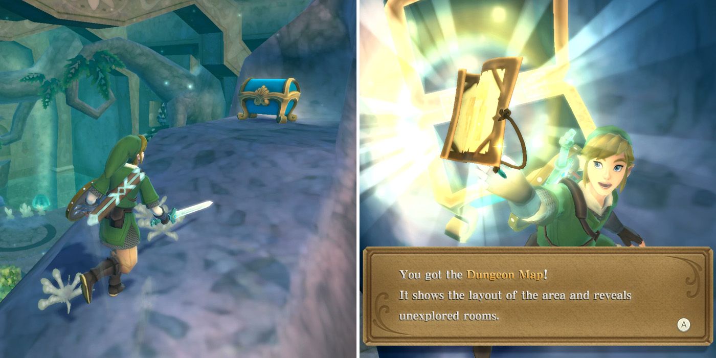 Obtaining the Dungeon Map for Skyview Temple in The Legend of Zelda: Skyward Sword HD