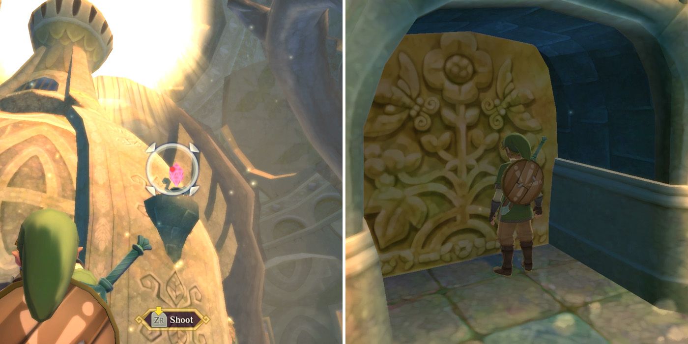 The second large chamber in Skyview Temple in The Legend of Zelda: Skyward Sword HD