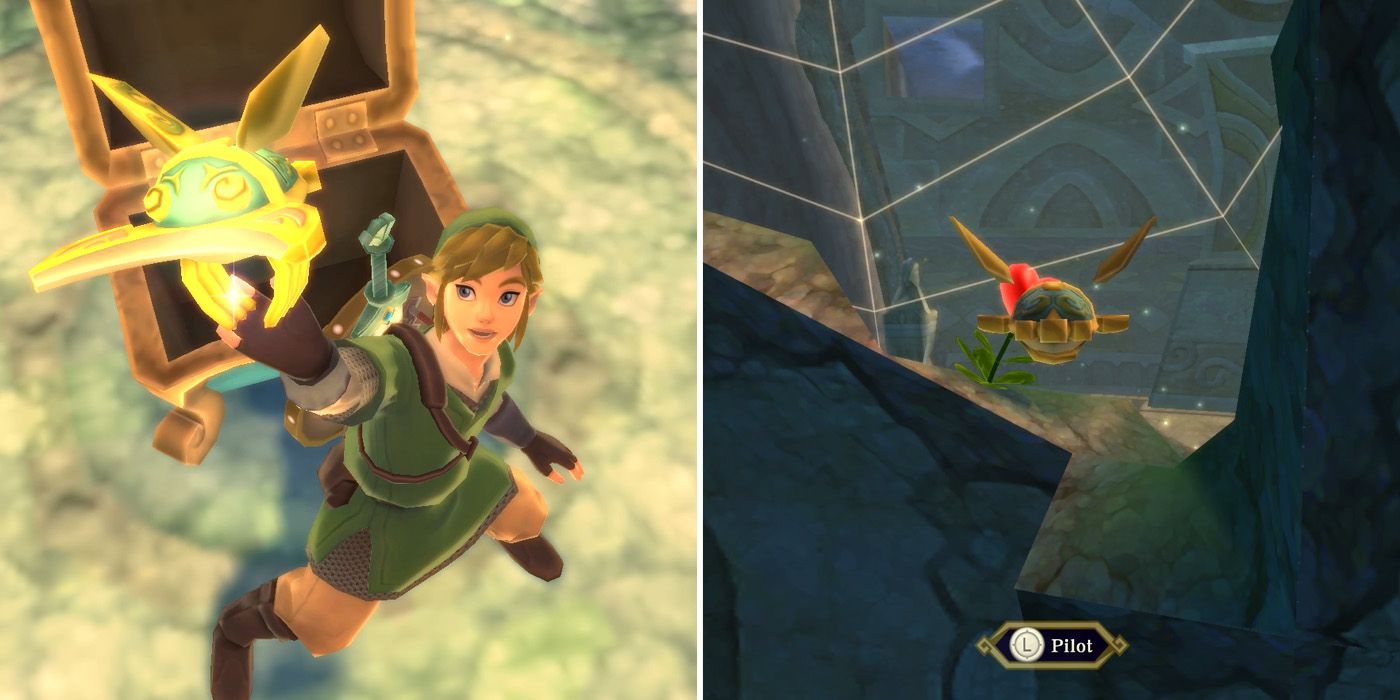 Obtaining the beetle in Skyview Temple in The Legend of Zelda: Skyward Sword HD
