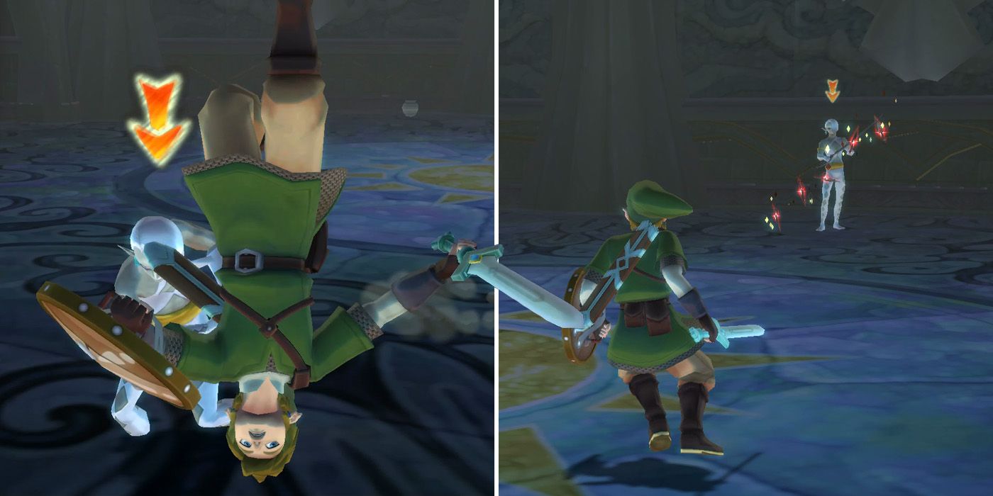 Ghirahim's charge and dagger attacks in The Legend of Zelda: Skyward Sword HD