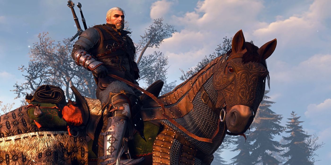 the witcher 3 geralt on roach