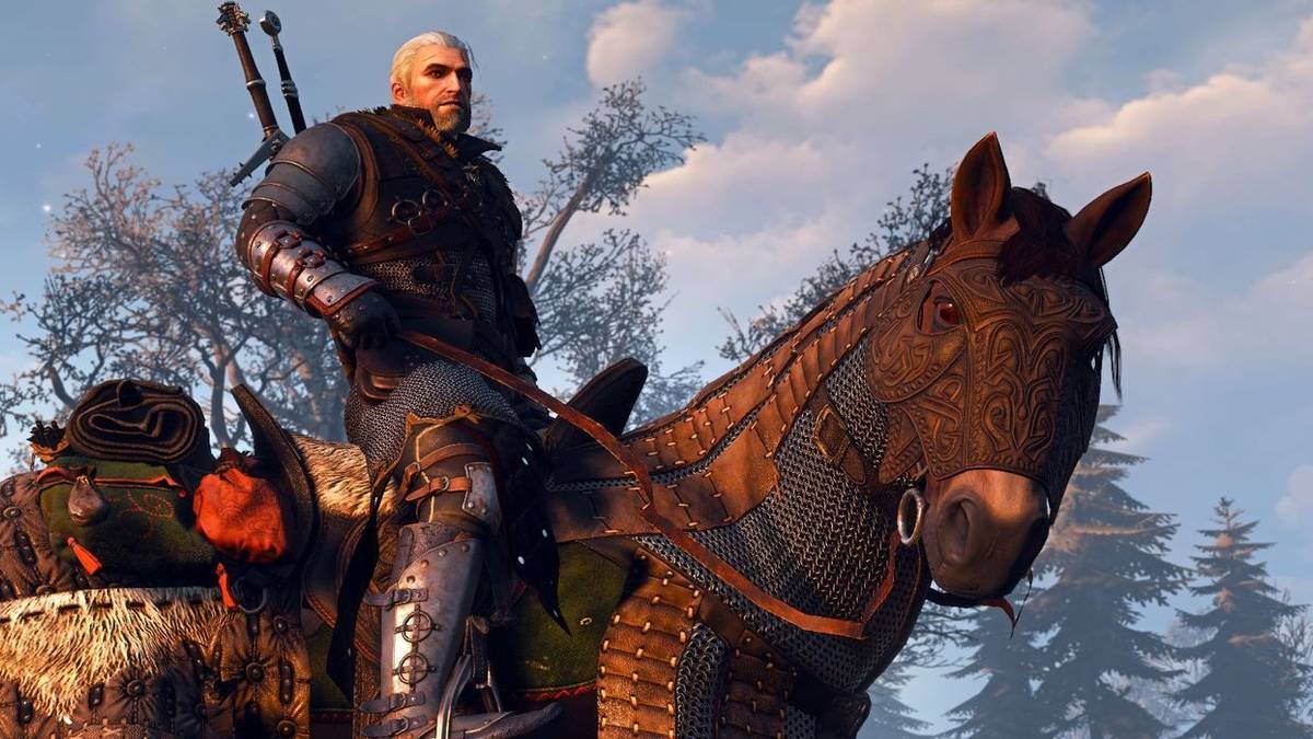 the witcher 3 geralt on roach