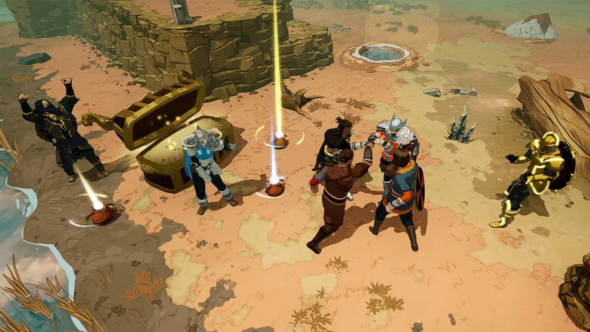 Tribes of Midgard players interacting with one another