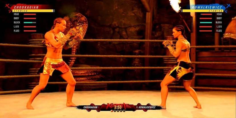 UFC 4 fighting gameplay in fantasy setting