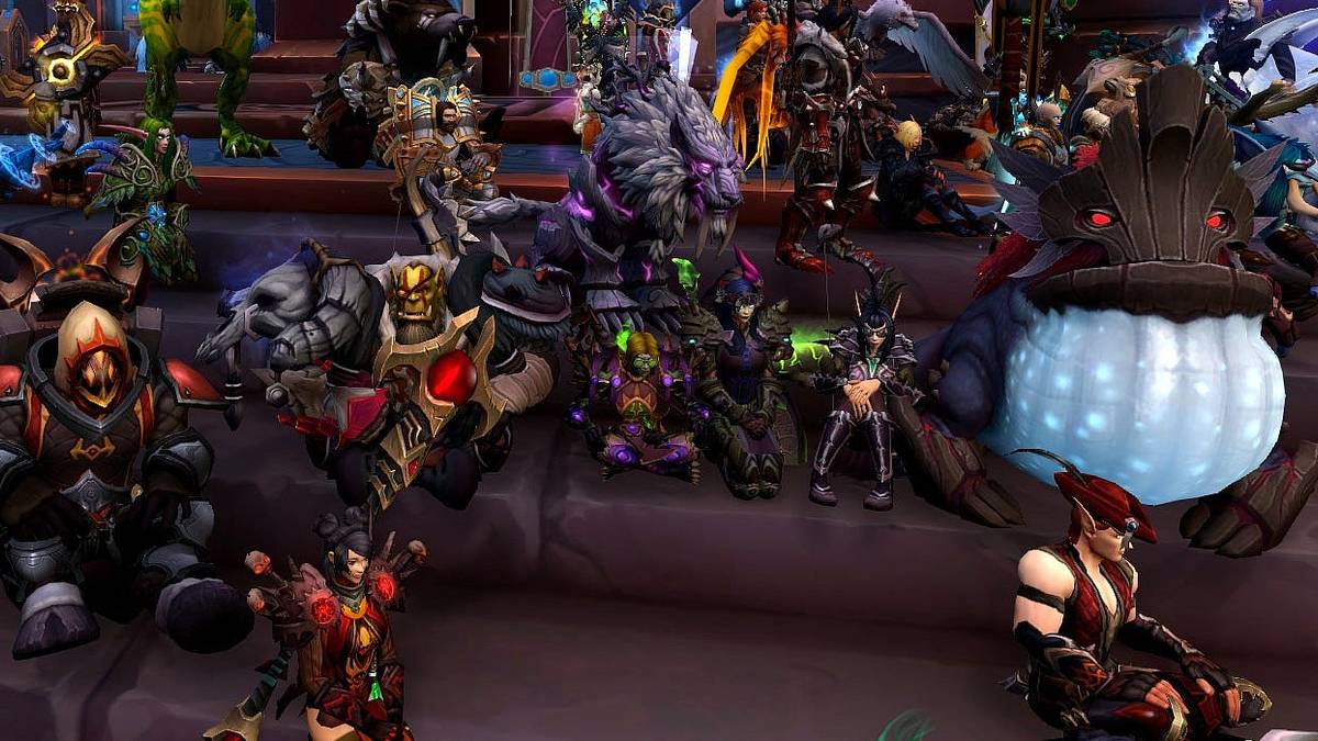 world of warcraft in game sit in