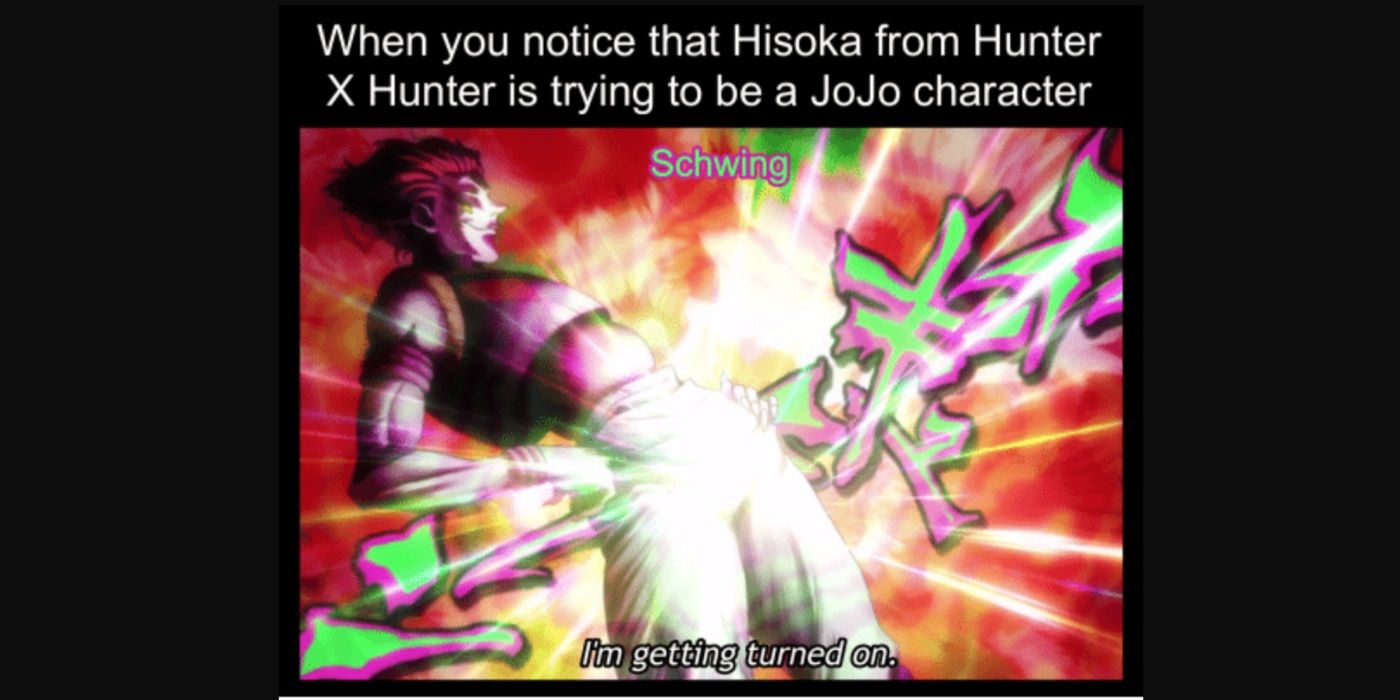 Hunter x Hunter funny memes Hisoka Jojo's Bizarre Adventure