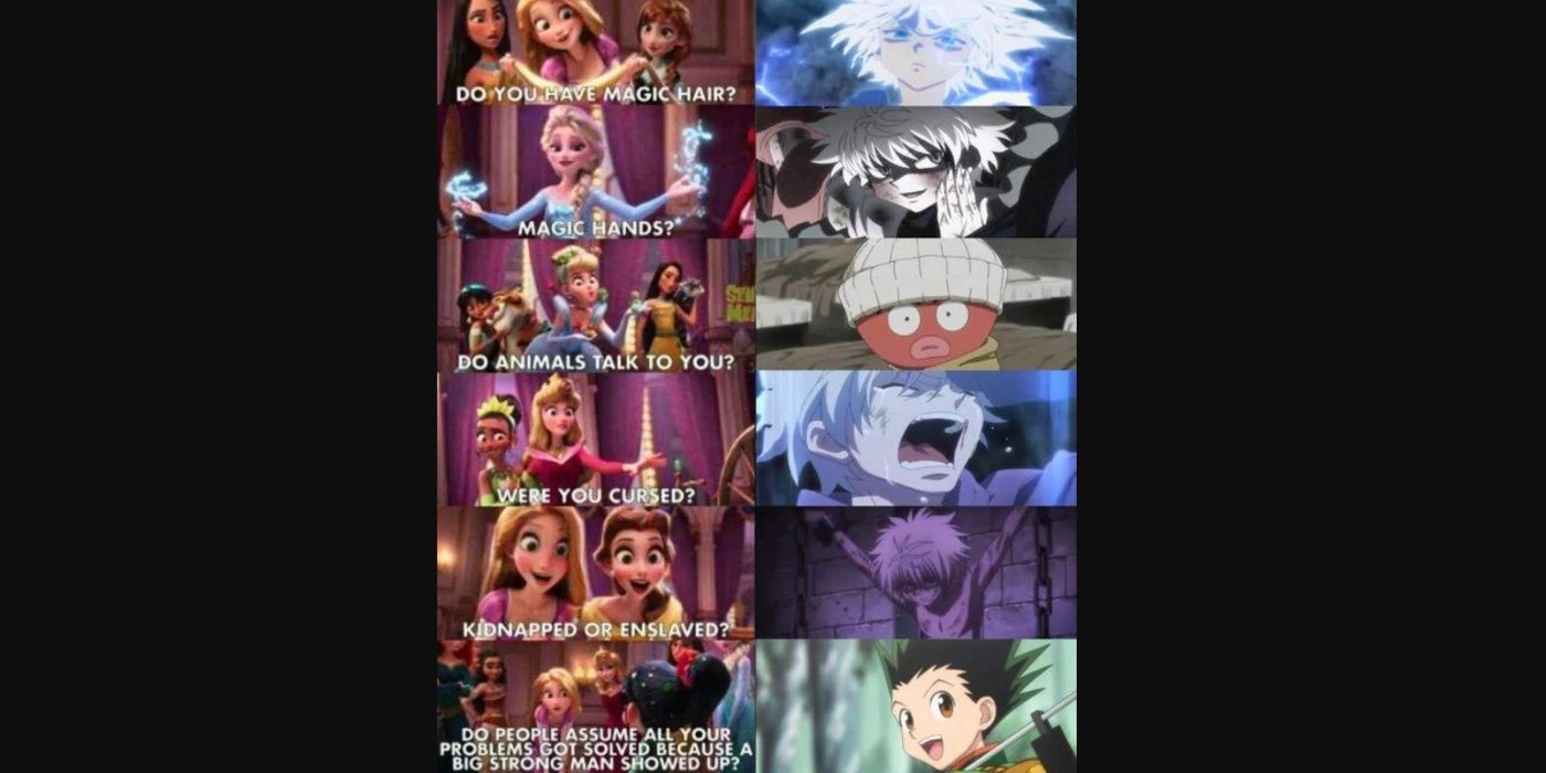 Hunter x Hunter funny memes Killua Disney Princess
