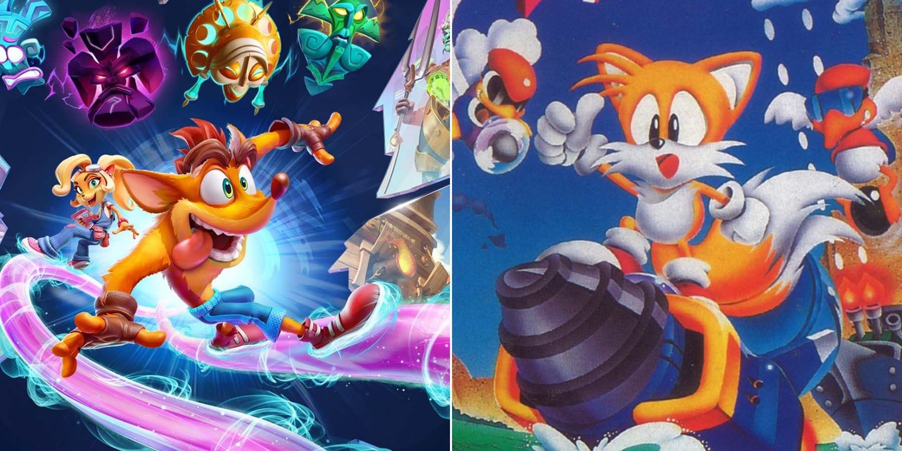 10 Most Iconic Puns In Video Games, Sonic and Crash