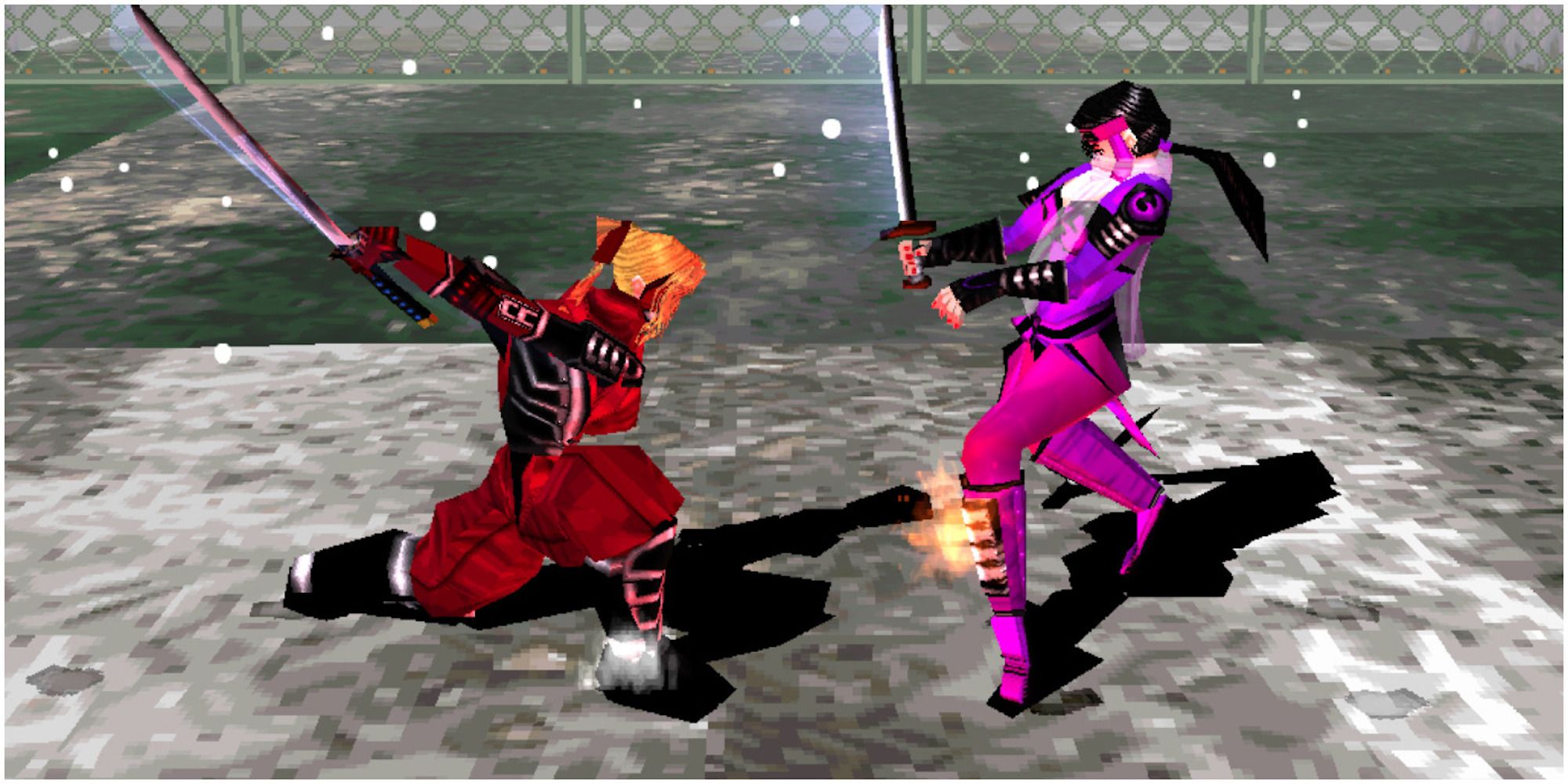 Fighting a match in Bushido Blade