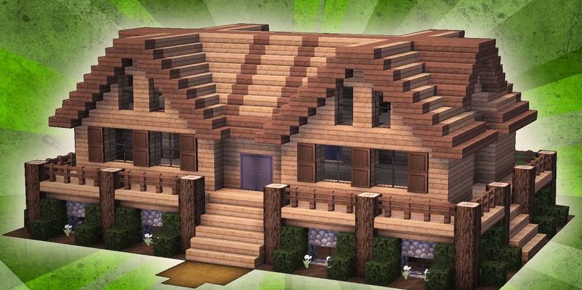 Easy Minecraft house design - Roomy House With A Basement