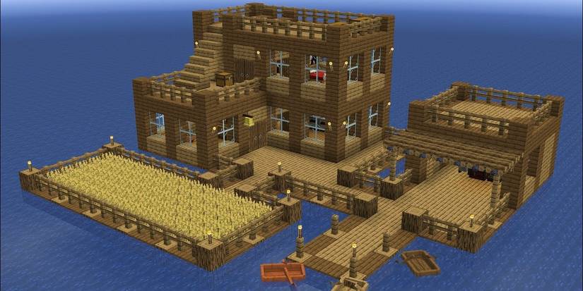 Easy Minecraft house design - Sea Cabin