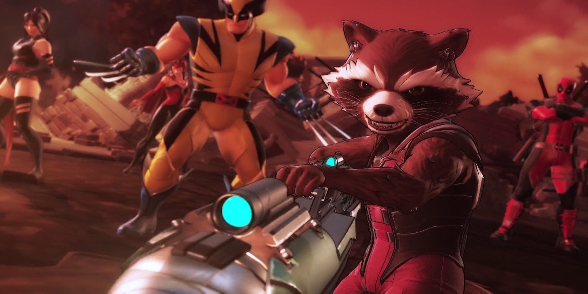 Rocket Raccoon from Marvel Ultimate Alliance 3