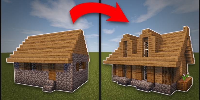 Easy Minecraft house design - Remodelled Village House