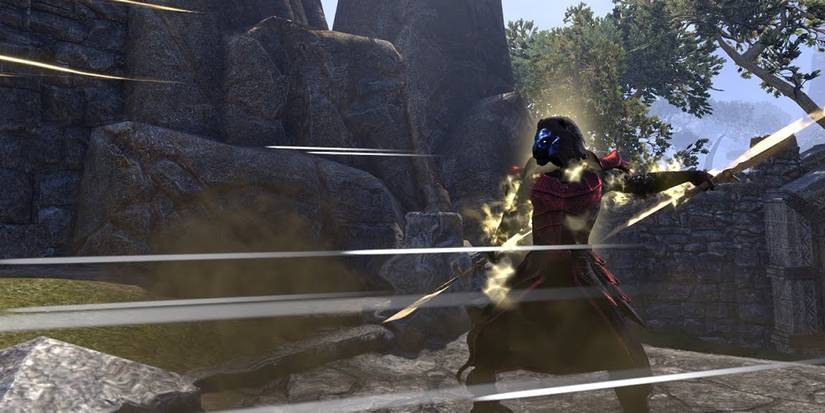 A Nightblade attacking with multiple strikes