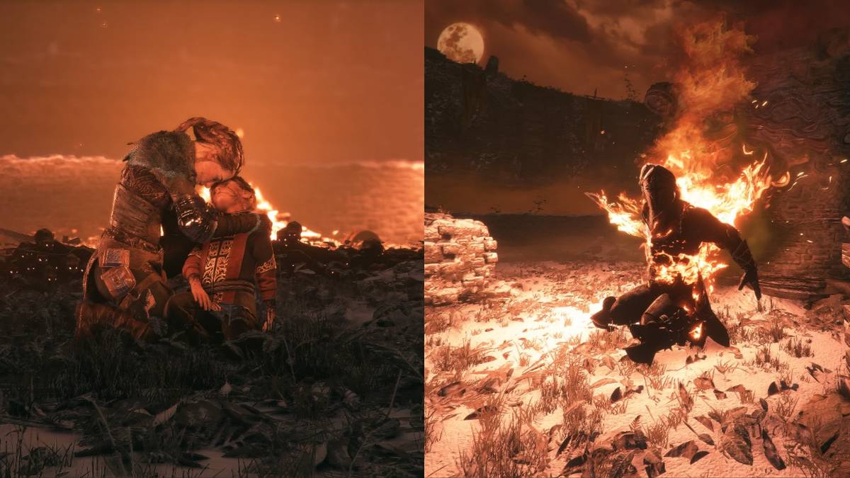 Amicia and Hugo reunited and fighting together against Nicholas in A Plague Tale: Innocence