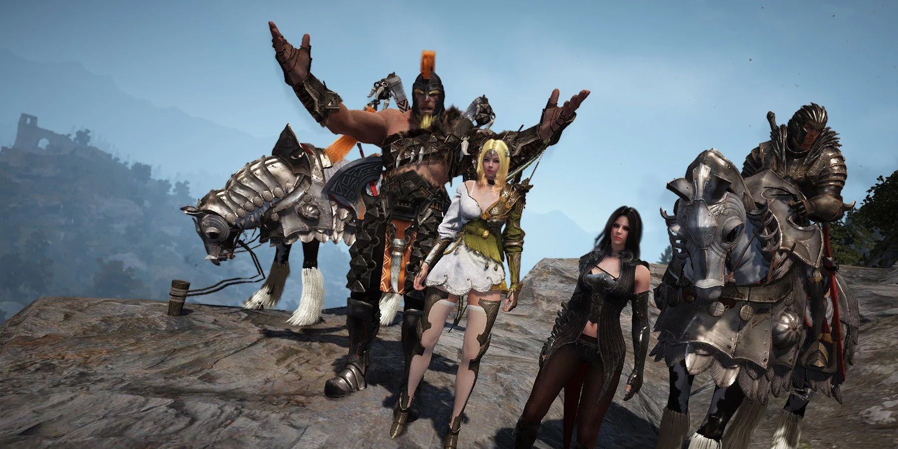 A group of characters in Black Desert Online