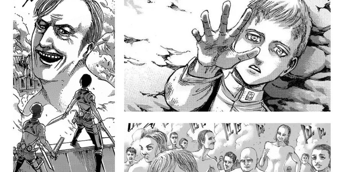 A manga panel from Attack on Titan