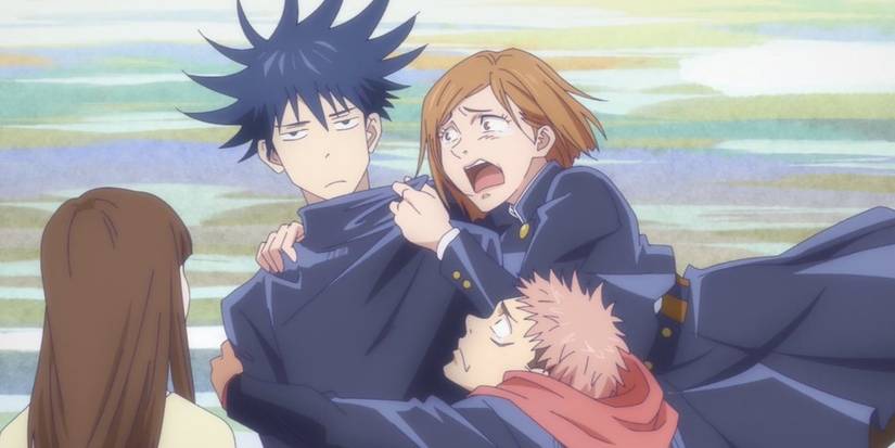 A screenshot of a Juju Scroll scene from Jujutsu Kaisen