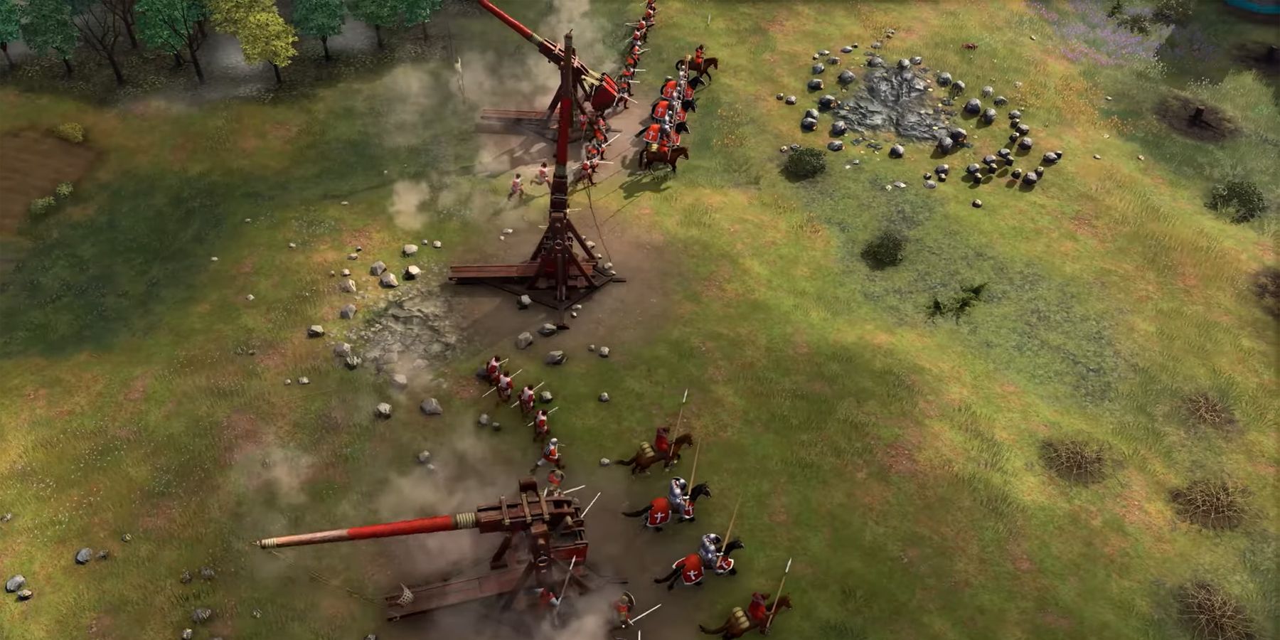 Age of Empires 4 trebuchets