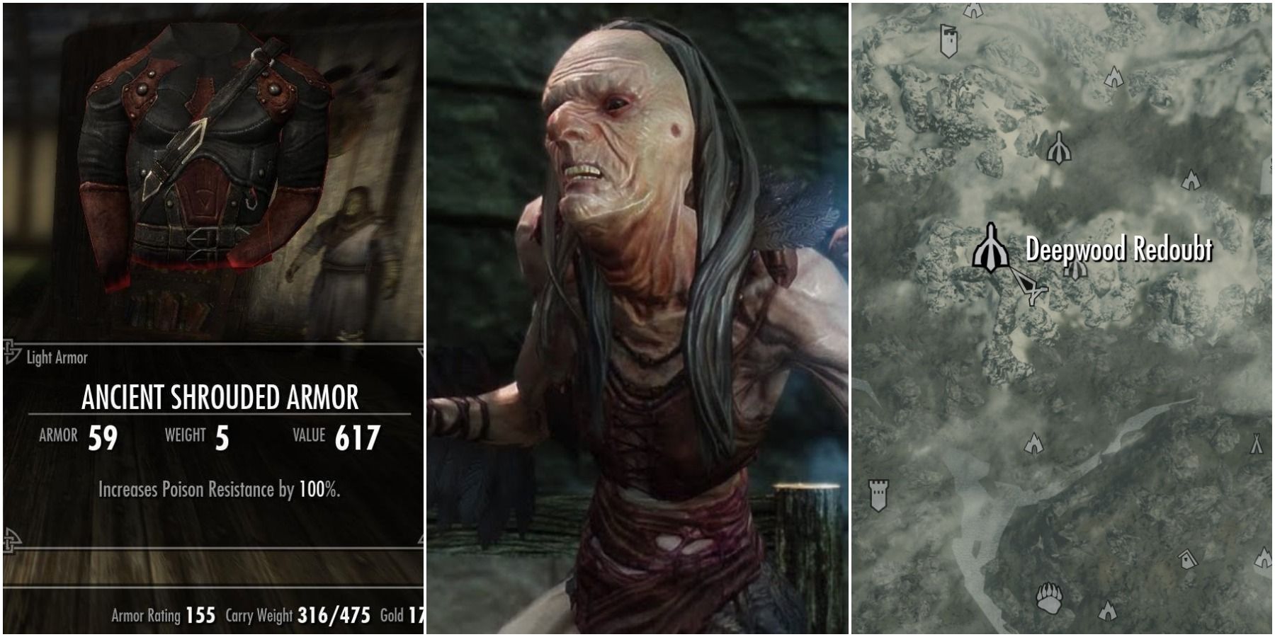 The Ancient Shrouded Armor is found deep inside Hag's End