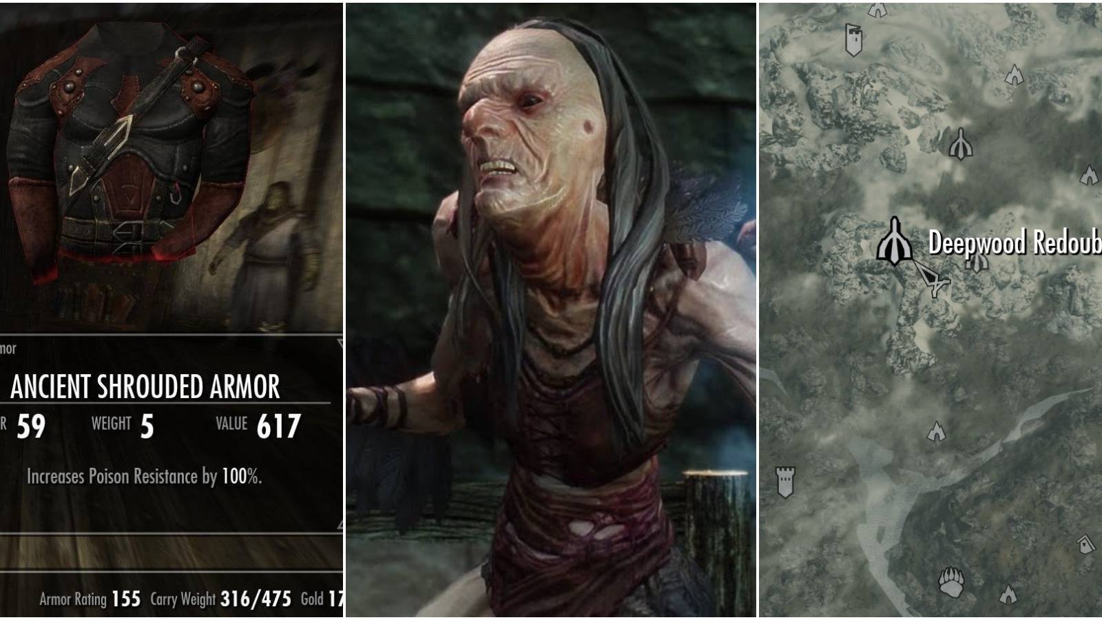 The Ancient Shrouded Armor is found deep inside Hag's End