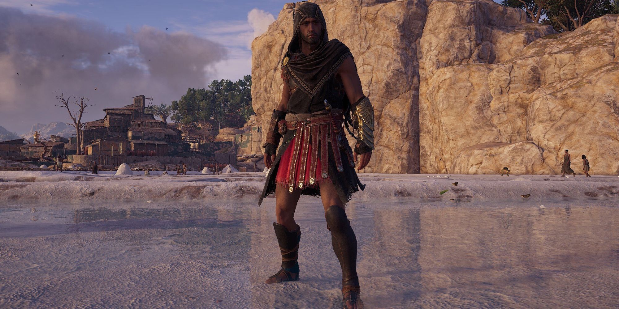 Assassins-Creed-Odyssey---Alexios-Standing-In-The-Pirate-Armor-Set