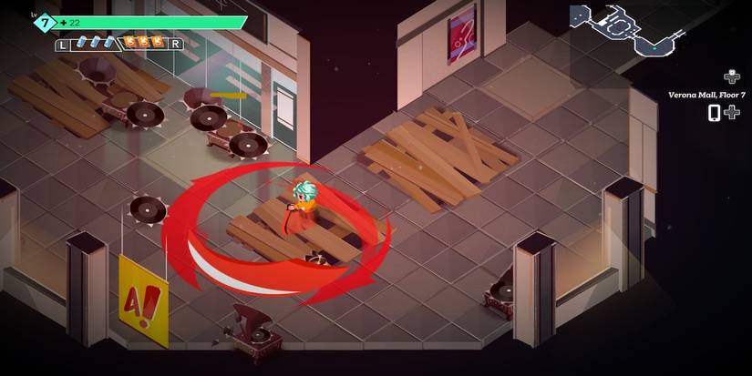 Fighting enemies in Boyfriend Dungeon 