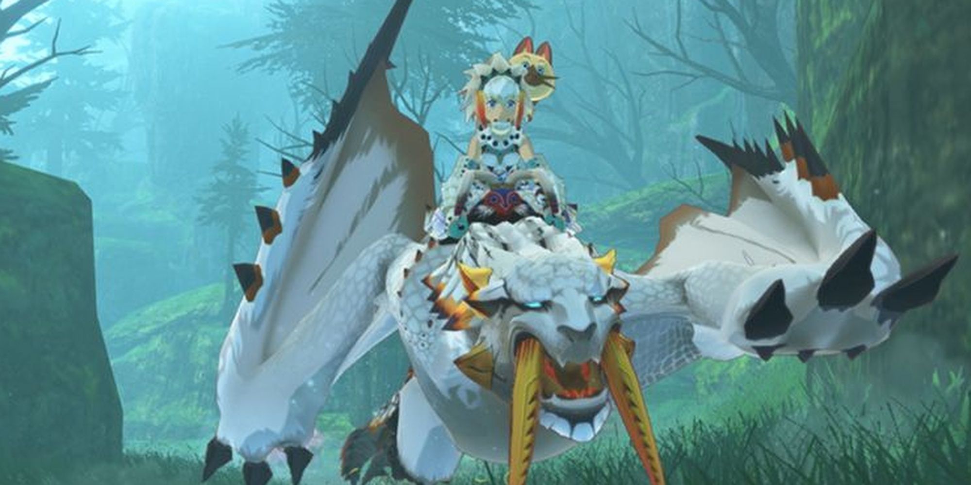 Character With White Monstie In Hakolo Island In Monster Hunter Stories 2