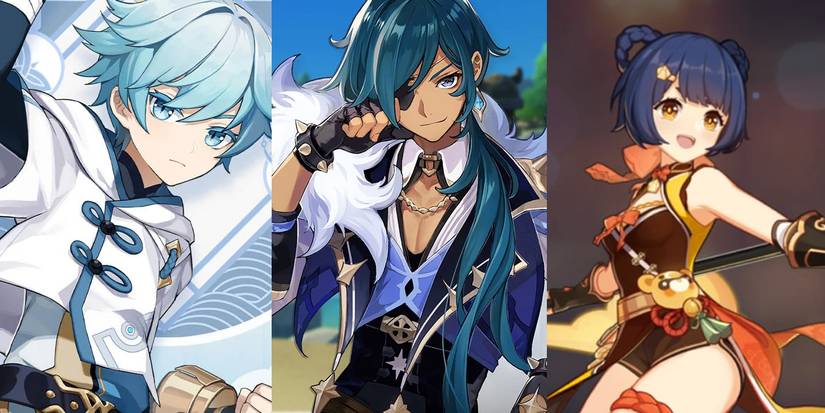 Genshin Impact Chongyun-Kaeya-Xiangling-1