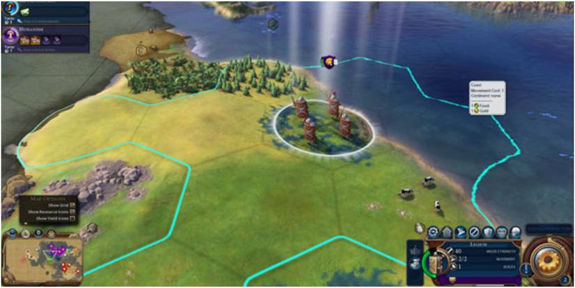 Civilization 6 A Legion Unit Holding Down A Strategic Location