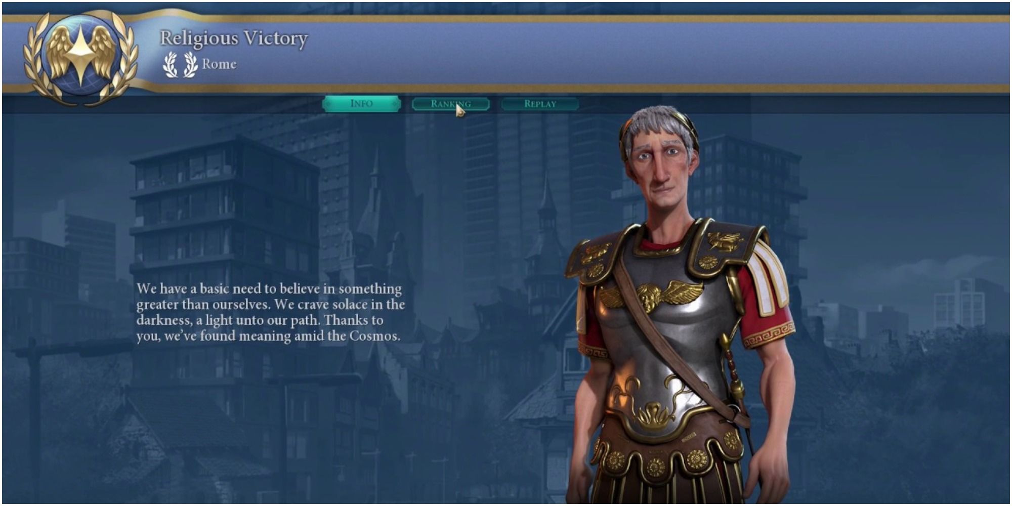 Civilization 6 Rome Winning A Religious Victory