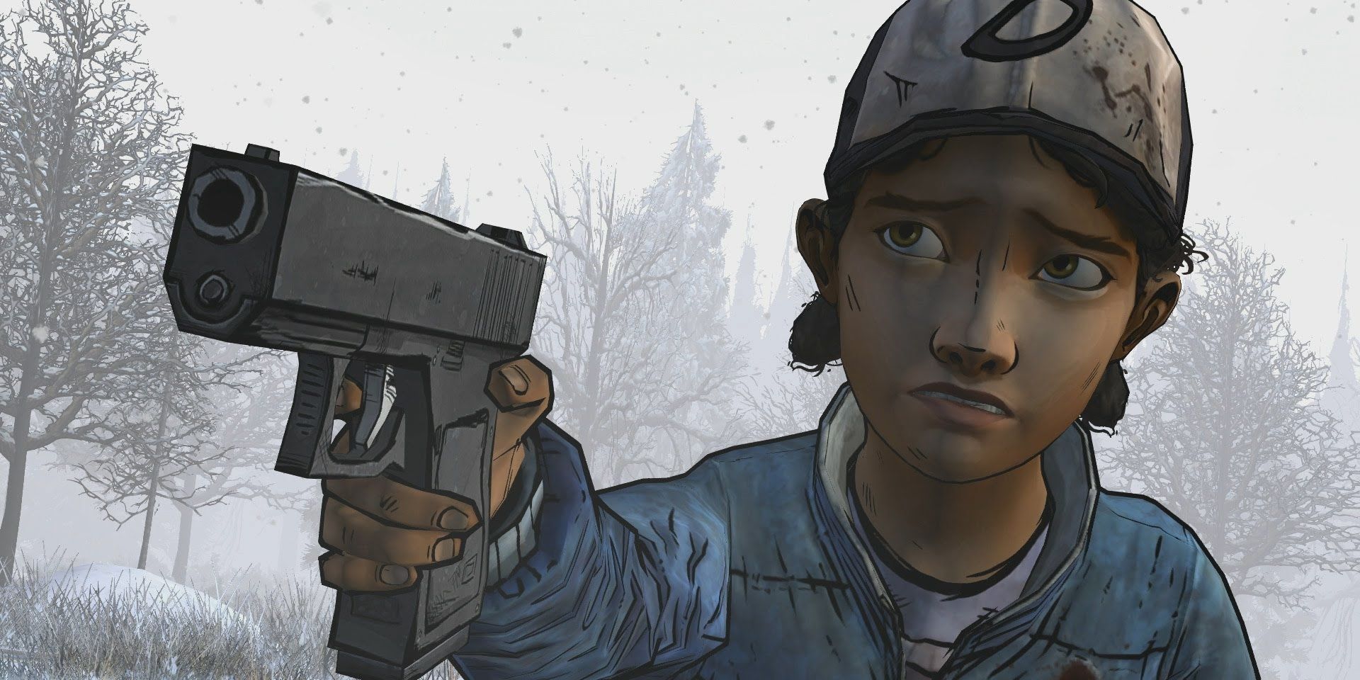 Clementine Holding A Gun From Telltale's The Walking Dead
