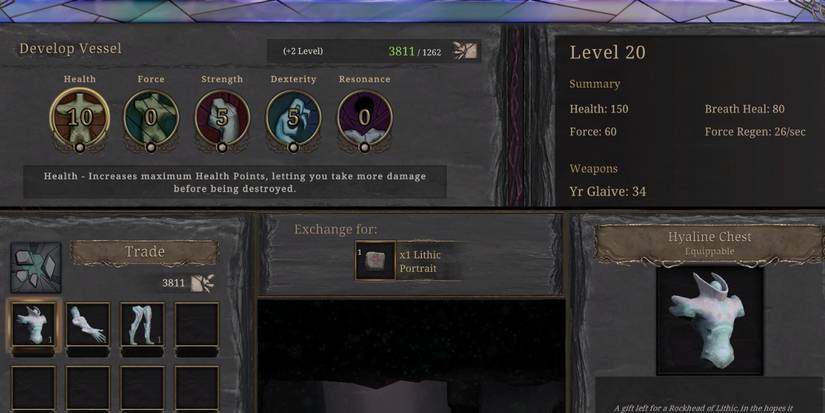 Using Mass and Art Collectibles to upgrade or trade in Grime