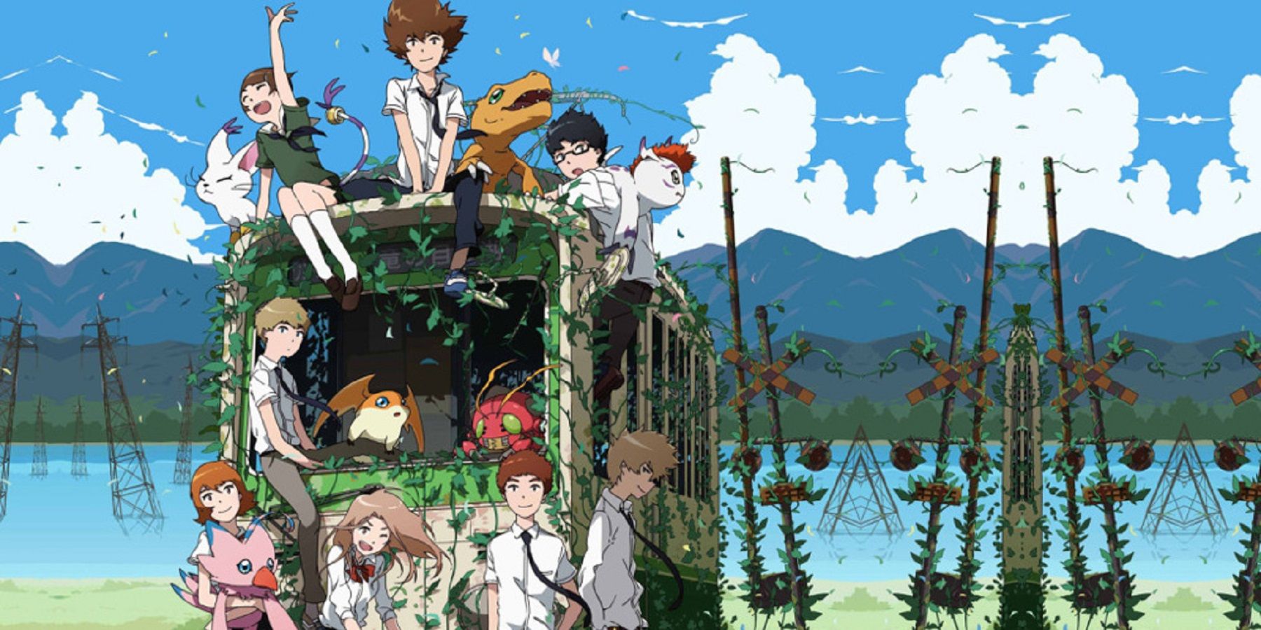 The DigiDestined and their partners as shown in a Digimon Tri Reunion campaign.