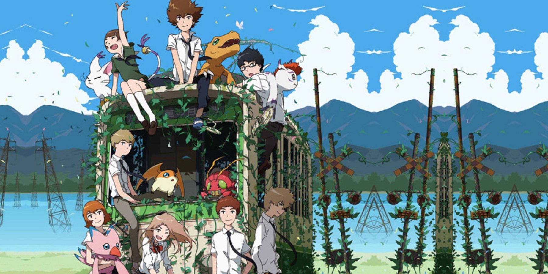 The DigiDestined and their partners as shown in a Digimon Tri Reunion Promo.