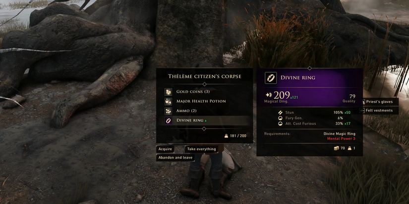 Divine Ring in Greedfall