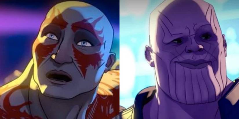 Drax and Thanos as they appear in What If Episode 2
