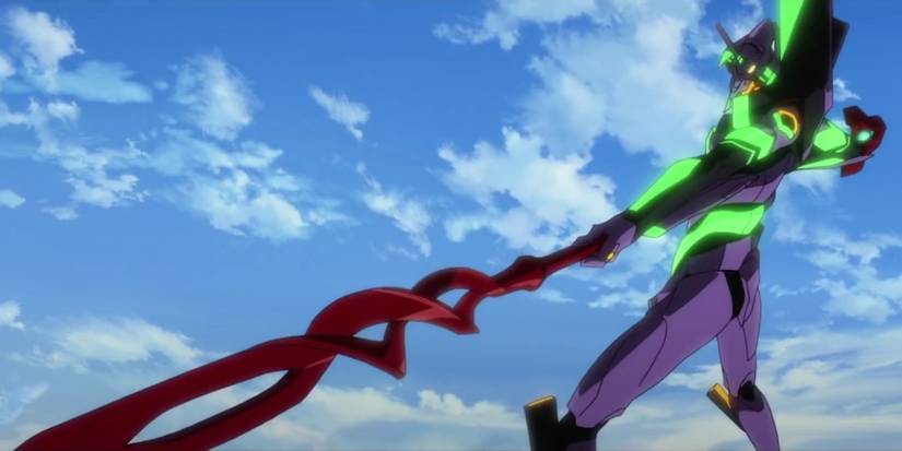 Eva Unit 01 in Rebuild of Evangelion