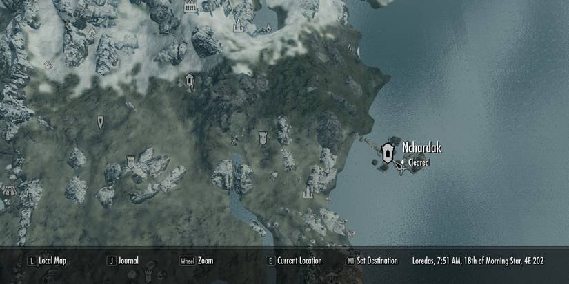 Epistolary Acumen Location From Skyrim World Map