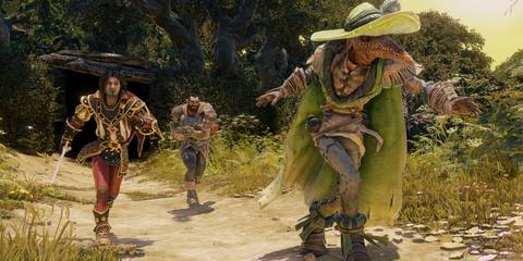 Three characters from Fable Legends running