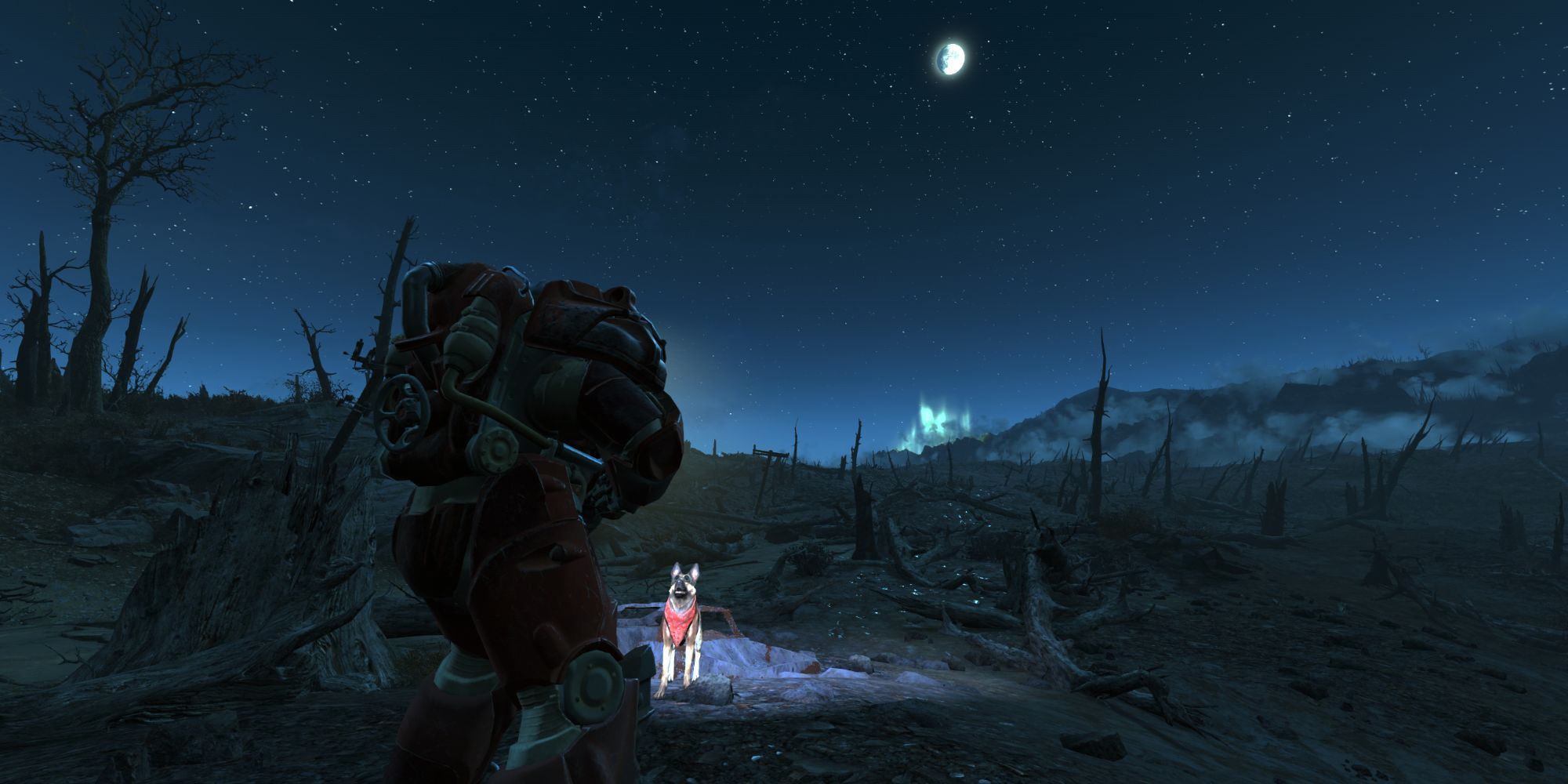 Fallout 4 Night Time In The Glowing Sea