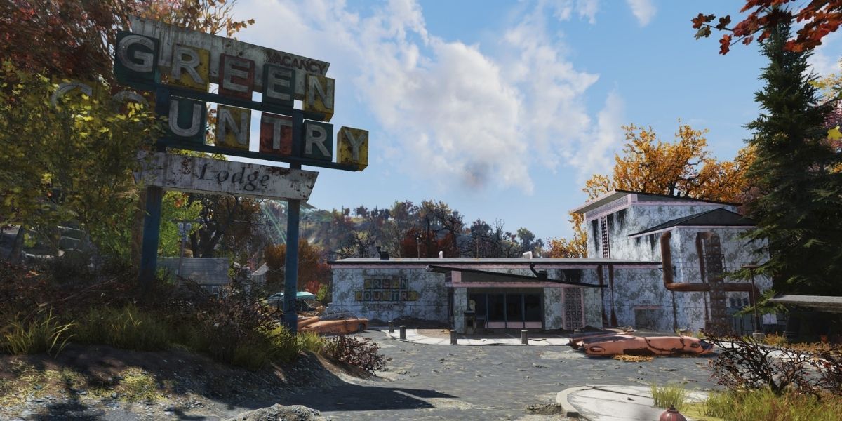 Fallout 76 Outside of Green County Lodge