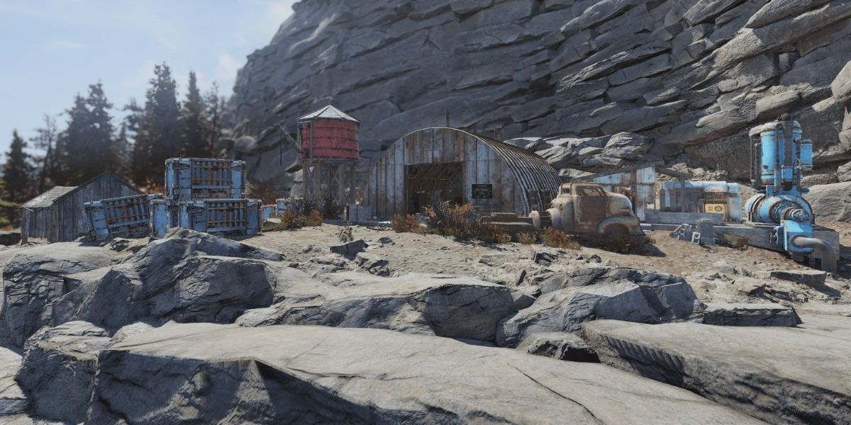 Fallout 76 Lucky Hole Mine entrance