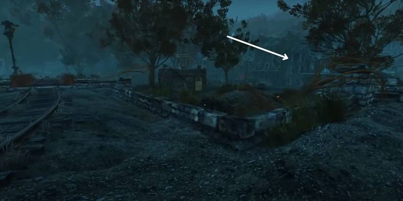 Fallout 76 Harpers Ferry spawn location on railroad tracks
