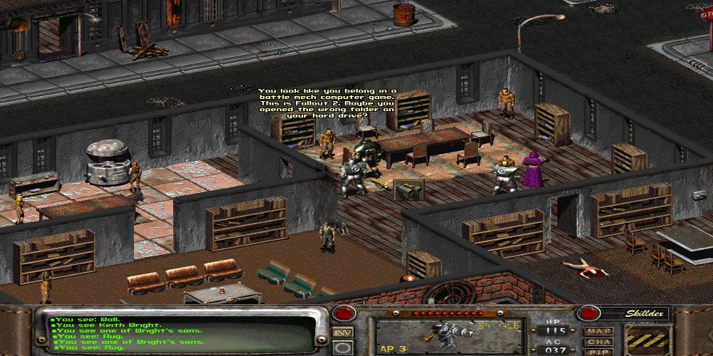 Player finds a self aware character in Fallout 2