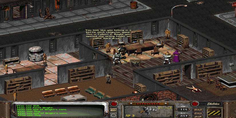 Player finds a self aware character in Fallout 2
