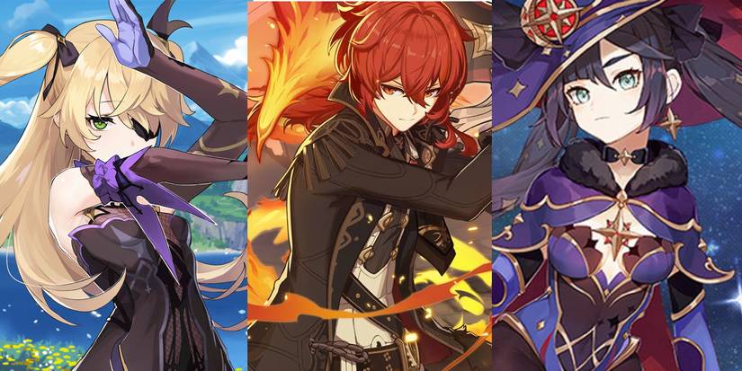 Genshin Impact Fischl-Diluc-Mona-1