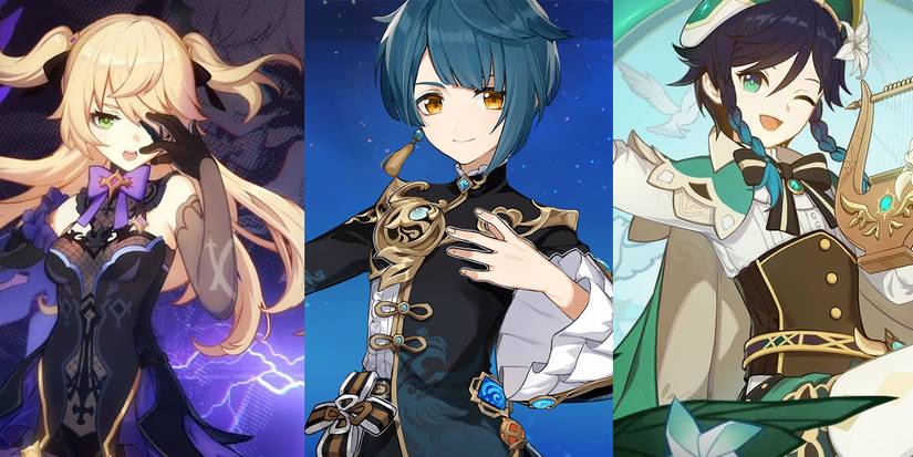 Genshin Impact Fischl-Xingqiu-Venti-1