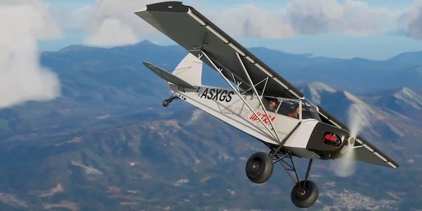 Flight Sim Shock Ultra Flying Over Mountains